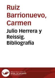 Julio Herrera y Reissig. Bibliografía | Biblioteca Virtual Miguel de Cervantes