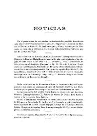 Noticias. Boletín de la Real Academia de la Historia, tomo 78 (enero 1921). Cuaderno I | Biblioteca Virtual Miguel de Cervantes