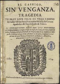 El castigo sin venganza : tragedia / de Frey [sic] Lope Felix de Vega Carpio ... | Biblioteca Virtual Miguel de Cervantes