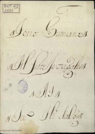 Al festejo zagales : tono humano : a 4 / Ju. Hidalgo | Biblioteca Virtual Miguel de Cervantes