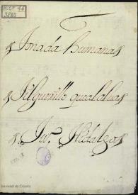 Jilguerillo que al alva : tonada humana / Ju. Hidalgo | Biblioteca Virtual Miguel de Cervantes