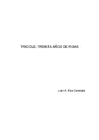 Tricicle: treinta años de risas / Juan Antonio Ríos Carratalá | Biblioteca Virtual Miguel de Cervantes