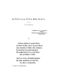 Elvira o La novia del Plata [1870] / Esteban Echeverría | Biblioteca Virtual Miguel de Cervantes