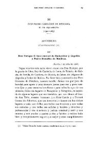 D. Pedro González de Mendoza el de Aljubarrota (1340-1385). Apéndices (Continuación) [V] / P. Alfonso Andrés, O.S.B | Biblioteca Virtual Miguel de Cervantes