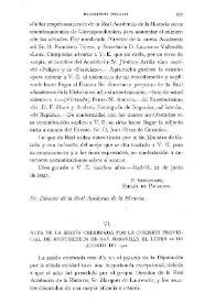 Acta de la sesión celebrada por la Comisión Provincial de Monumentos de San Sebastián el lunes 22 de agosto de 1921 | Biblioteca Virtual Miguel de Cervantes