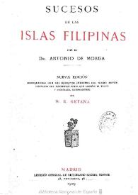 Sucesos de las Islas Filipinas / por el Dr. Antonio de Morga | Biblioteca Virtual Miguel de Cervantes