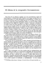 El dilema de la integración iberoamericana / Augusto Roa Bastos | Biblioteca Virtual Miguel de Cervantes