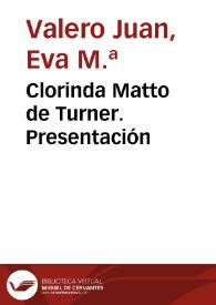 Clorinda Matto de Turner. Presentación | Biblioteca Virtual Miguel de Cervantes