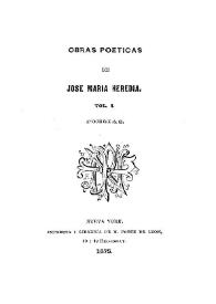 Obras poéticas. Poesías. Vol. I | Biblioteca Virtual Miguel de Cervantes