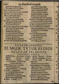 El mejor tutor es Dios / de Luis de Belmonte | Biblioteca Virtual Miguel de Cervantes