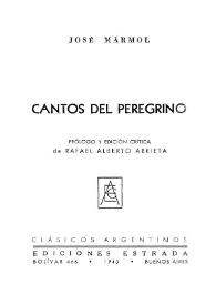 Cantos del Peregrino / prólogo y edición crítica de Rafael Alberto Arrieta | Biblioteca Virtual Miguel de Cervantes