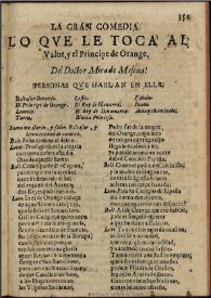 Lo que toca al Valor y Príncipe de Orange | Biblioteca Virtual Miguel de Cervantes