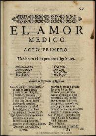 El amor medico | Biblioteca Virtual Miguel de Cervantes