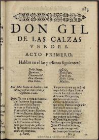 Don Gil de las calzas verdes | Biblioteca Virtual Miguel de Cervantes