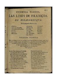Las lises de Francia / de Mirademezqua | Biblioteca Virtual Miguel de Cervantes
