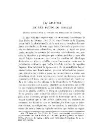 La abadía de San Pedro de Montes / Julio Puyol | Biblioteca Virtual Miguel de Cervantes