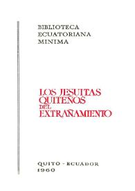 Los jesuitas quiteños del extrañamiento / [introducción, selección y traducciones latinas e italianas por Aurelio Espinosa Pólit] | Biblioteca Virtual Miguel de Cervantes