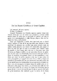 De los Reyes Católicos al Gran Capitán | Biblioteca Virtual Miguel de Cervantes