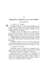 Itinerario de Alfonso X, rey de Castilla. [1255-1256] [3] | Biblioteca Virtual Miguel de Cervantes