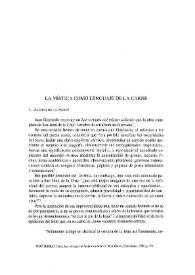 La mística como lenguaje de la carne / Ángel Gabilondo Pujol | Biblioteca Virtual Miguel de Cervantes
