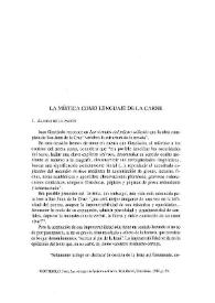 La mística como lenguaje de la carne / Ángel Gabilondo Pujol | Biblioteca Virtual Miguel de Cervantes