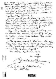 Unamuno, Miguel de. 14 de abril de 1924 | Biblioteca Virtual Miguel de Cervantes
