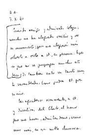Pérez de Ayala, Ramón. 7 de octubre de 1940 | Biblioteca Virtual Miguel de Cervantes