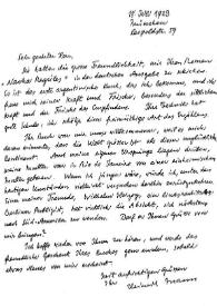 Mann, Heinrich. 18 de julio de 1923 | Biblioteca Virtual Miguel de Cervantes