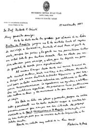 Onís, Federico de. 15 de noviembre de 1957 | Biblioteca Virtual Miguel de Cervantes