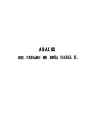 Anales del reinado de D.ª Isabel II. Tomo 1 / obra póstuma de Don Javier de Burgos | Biblioteca Virtual Miguel de Cervantes