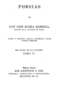 Poesías de Don José María Heredia. Tomo 2 | Biblioteca Virtual Miguel de Cervantes