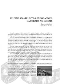 El cine amateur y la emigración : la mirada no oficial / Encarnación Soler | Biblioteca Virtual Miguel de Cervantes