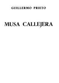 Musa callejera / Guillermo Prieto | Biblioteca Virtual Miguel de Cervantes