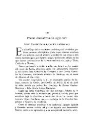 Poetas dramáticos del siglo XVII. Don Francisco Bances Candamo / Narciso Díaz de Escovar | Biblioteca Virtual Miguel de Cervantes
