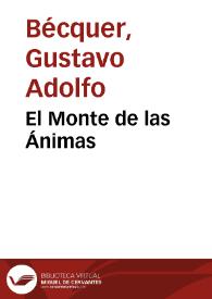 El Monte de las Ánimas | Biblioteca Virtual Miguel de Cervantes