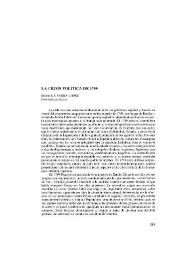 La crisis política de 1799 / Emilio La Parra López | Biblioteca Virtual Miguel de Cervantes