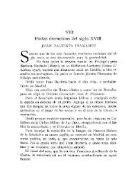 Poetas dramáticos del siglo XVIII : Juan Bautista Diamante / Narciso Díaz de Escovar | Biblioteca Virtual Miguel de Cervantes