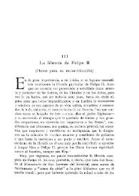 La librería de Felipe II : datos para su reconstitución / P. Guillermo Antolín | Biblioteca Virtual Miguel de Cervantes