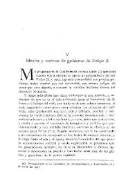 Ideales y normas de gobierno de Felipe II / Julián Zarco Cuevas | Biblioteca Virtual Miguel de Cervantes