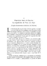 Españoles fuera de España. La expedición de Vera en 1830 : (según documentos inéditos de Policía) / M. Núñez de Arenas | Biblioteca Virtual Miguel de Cervantes