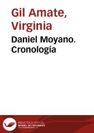 Daniel Moyano. Cronología / Virginia Gil Amate | Biblioteca Virtual Miguel de Cervantes