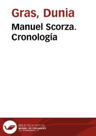 Manuel Scorza. Cronología / Dunia Gras Miravet | Biblioteca Virtual Miguel de Cervantes