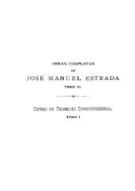 Obras completas de José Manuel Estrada. Tomo VI | Biblioteca Virtual Miguel de Cervantes