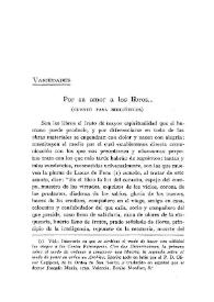 Por su amor a los libros ... : (Cuento para bibliófilos) / Vicente Castañeda | Biblioteca Virtual Miguel de Cervantes
