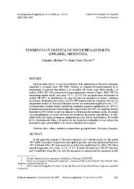 Tendencia climática de Necochea-Quequén (1956-2006), Argentina / Alejandra Merlotto y Maria Cintia Piccolo | Biblioteca Virtual Miguel de Cervantes