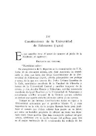 Constituciones de la Universidad de Salamanca (1422) / Julio Puyol | Biblioteca Virtual Miguel de Cervantes