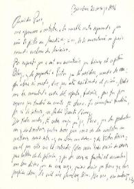 Tarjeta de Juan Marsé a Francisco Rabal. Barcelona, 21 de mayo de 1996 | Biblioteca Virtual Miguel de Cervantes