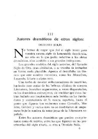 Autores dramáticos de otros siglos : Dionisio Solís / Narciso Díaz de Escovar | Biblioteca Virtual Miguel de Cervantes