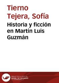 Historia y ficción en Martín Luis Guzmán / Sofía Tierno Tejera | Biblioteca Virtual Miguel de Cervantes