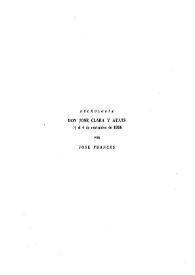 Necrología : Don José Clará y Ayats / por José Francés | Biblioteca Virtual Miguel de Cervantes